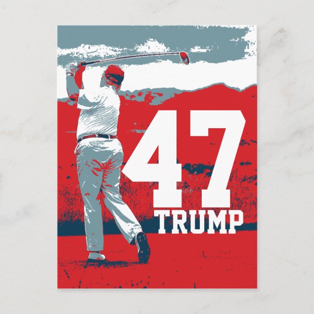 Donald Trump 47th President Postcard (Front)