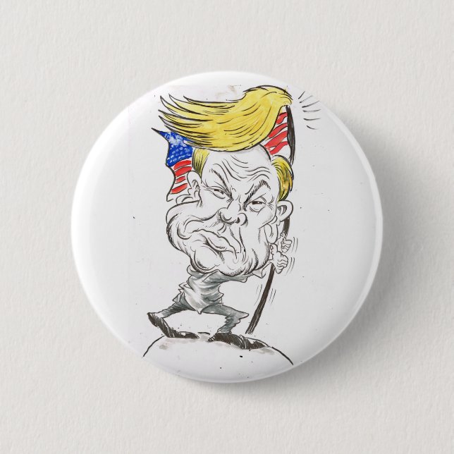 Donald Trump 6 Cm Round Badge (Front)