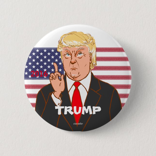 Donald Trump 6 Cm Round Badge (Front)