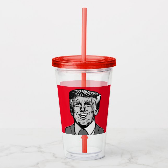 DONALD TRUMP  ACRYLIC TUMBLER (Front)