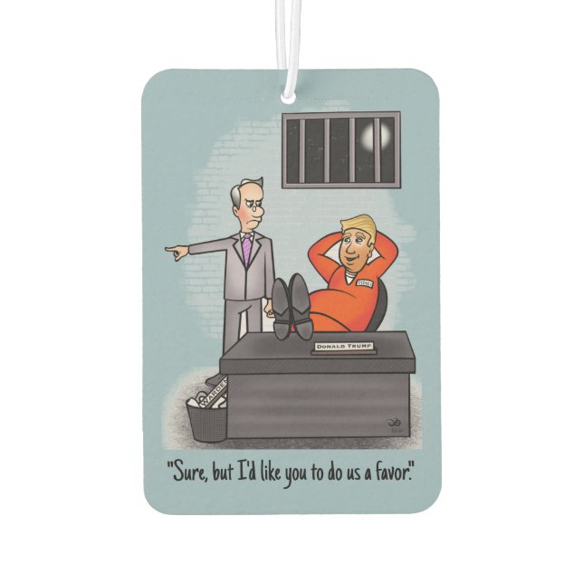 Donald Trump Air Freshener (Back)