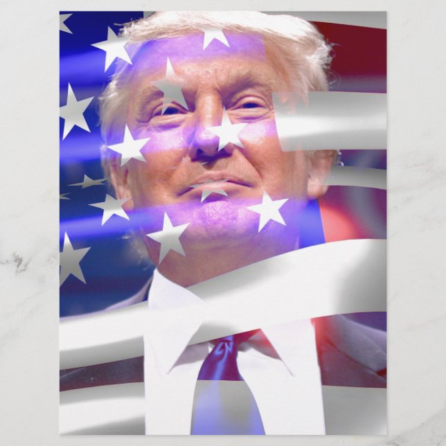 donald trump american flag (Front)
