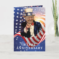 DONALD TRUMP AMERICAN FLAG  ANNIVERSARY