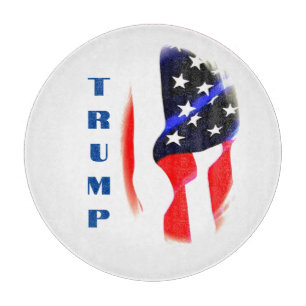 Donald Trump American Flag Pop Art  Cutting Board