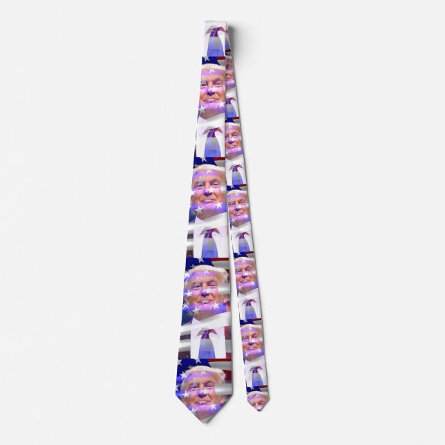 donald trump american flag tie (Front)
