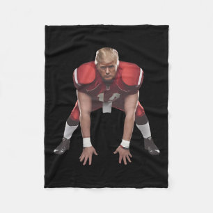 Donald Trump American Footbyll President 2024 Elec Fleece Blanket