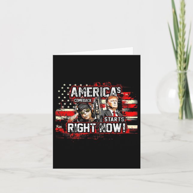 Donald Trump Americas Comeback 2024  Card (Front)