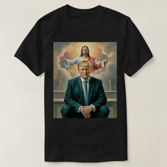 Donald Trump and Jesus Christ T-Shirt (Design Front)