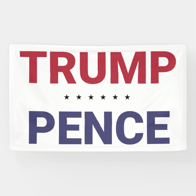 Donald Trump and Mike Pence (2020 US Election) Banner (Horizontal)