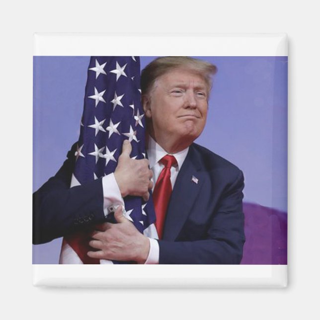 Donald Trump and the Flag Magnet (Front)