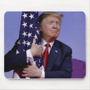 Donald Trump and the Flag Mouse Mat