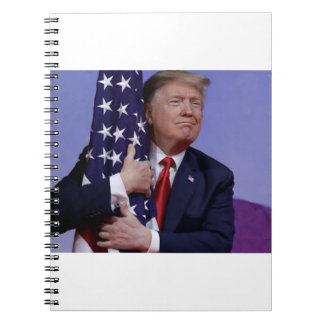 Donald Trump and the Flag Notebook
