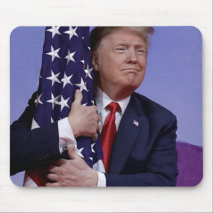 Donald Trump and the US Flag Mouse Mat