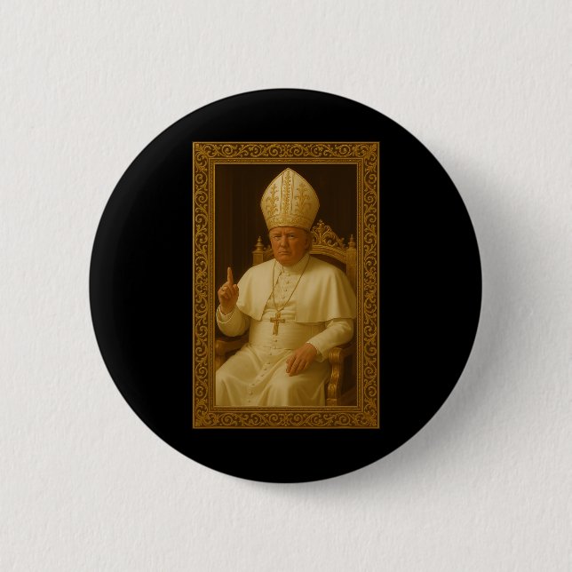 Donald Trump As Pope Vatican Meme  6 Cm Round Badge (Front)