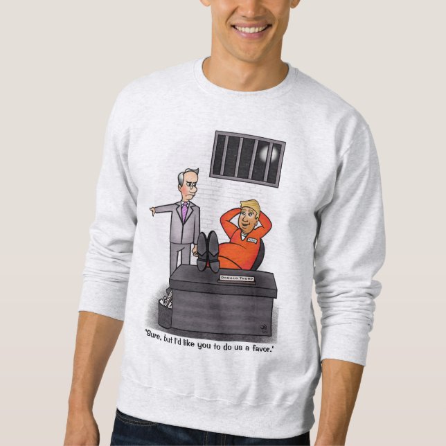 Donald Trump Ash Men's Sweatshirt (Front)