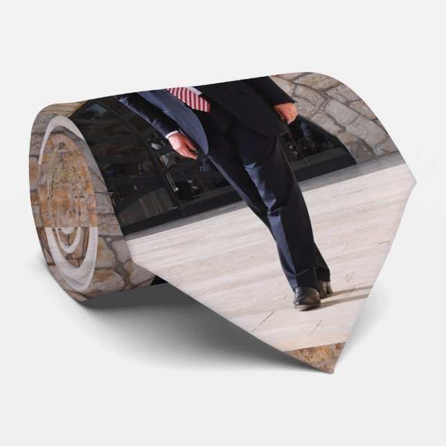 Donald Trump At Western Wall In Israel Tie (Rolled)