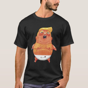 Donald Trump baby in diapers balloon T Shirt