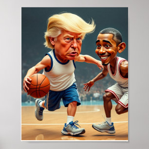 Donald Trump Barack Obama  Poster