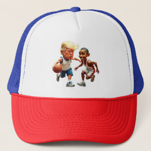 Donald Trump Barack Obama Trucker Hat