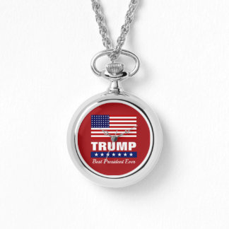 DONALD TRUMP BEST PRESIDENT EVER NECKLACE WATCH