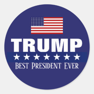 DONALD TRUMP BEST PRESIDENT EVER STICKER
