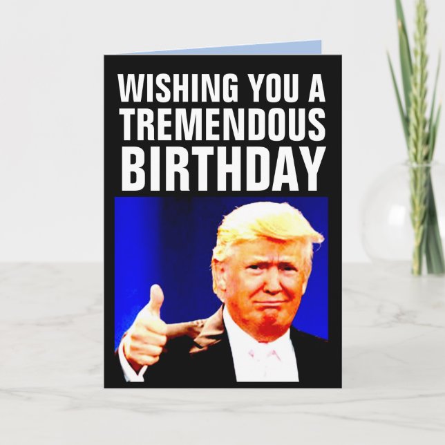 DONALD TRUMP BIRTHDAY BIGLY GREETING CARDS (Front)