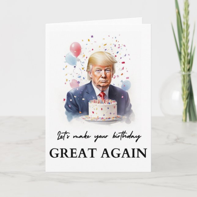 Donald Trump Birthday Card (Front)