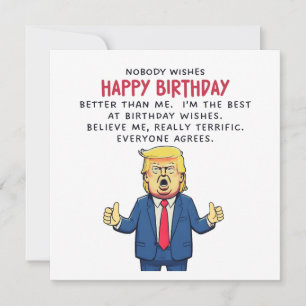 Donald Trump Birthday Card