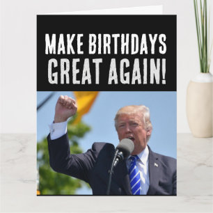 DONALD TRUMP BIRTHDAY GREETING CARDS CARD