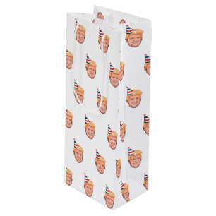DONALD TRUMP BIRTHDAY WINE GIFT BAG