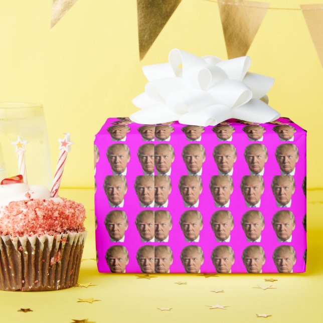DONALD TRUMP BIRTHDAY WRAPPING PAPER (Birthday Party)