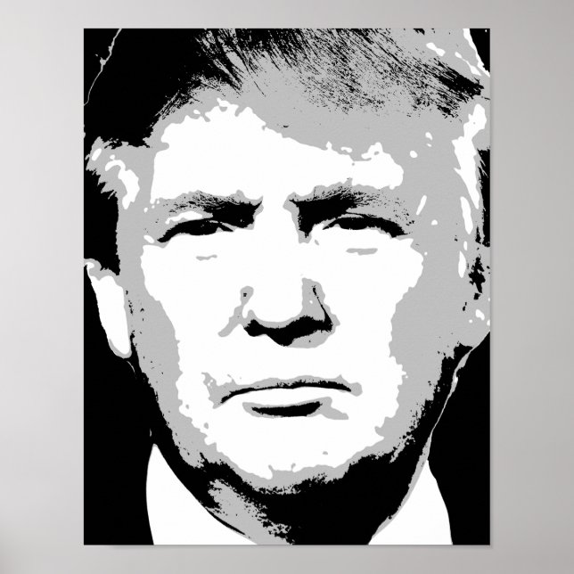 DONALD TRUMP BLOCK DESIGN POSTER (Front)