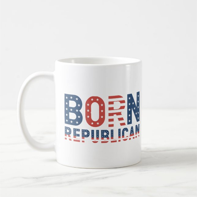 Donald Trump "Born Republican" Coffee Mug (Left)