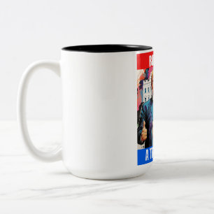 DONALD TRUMP - BORN TO BE A TRUMP GIRL Two-Tone COFFEE MUG