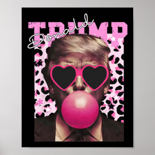 Donald Trump Bubble Gum Pink Sungles 1  Poster