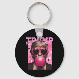 Donald Trump Bubble Gum Pink Sungles Key Ring