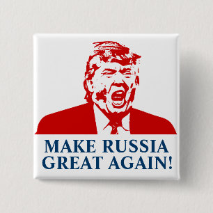 Donald Trump Button "MAKE RUSSIA GRETA AGAIN!"