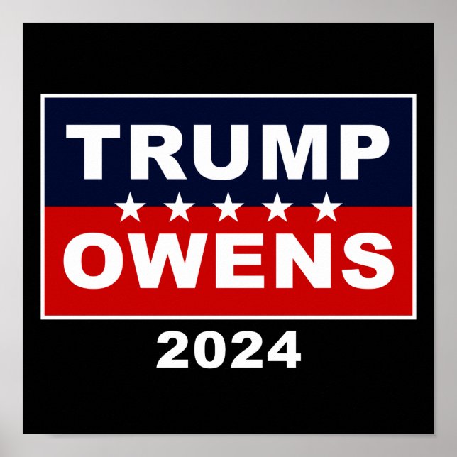 Donald Trump & Candace Owens 2024 USA Election Poster (Front)