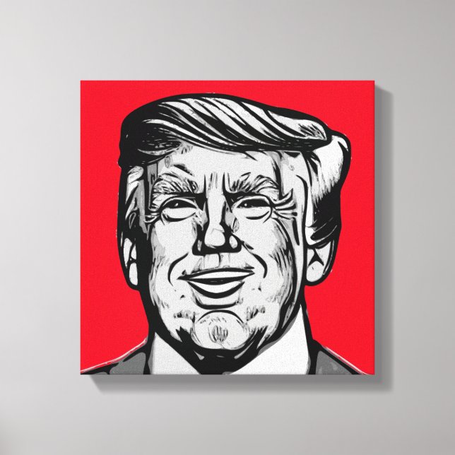 DONALD TRUMP CANVAS PRINT (Front)