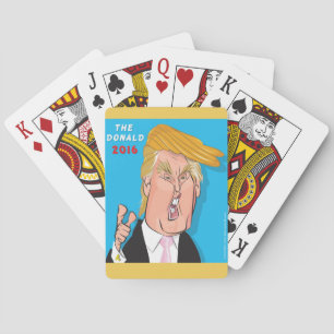 Donald Trump Cartoon playing cards. Playing Cards