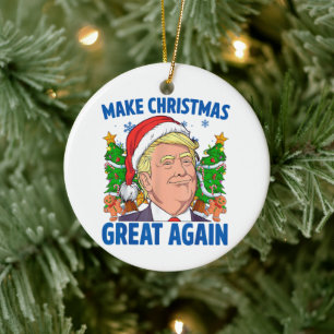 Donald Trump Ceramic Tree Decoration