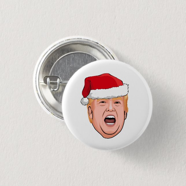 DONALD TRUMP Christmas 3 Cm Round Badge (Front & Back)