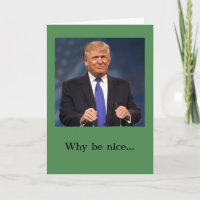 Donald Trump Christmas Card -- Naughty and Nice