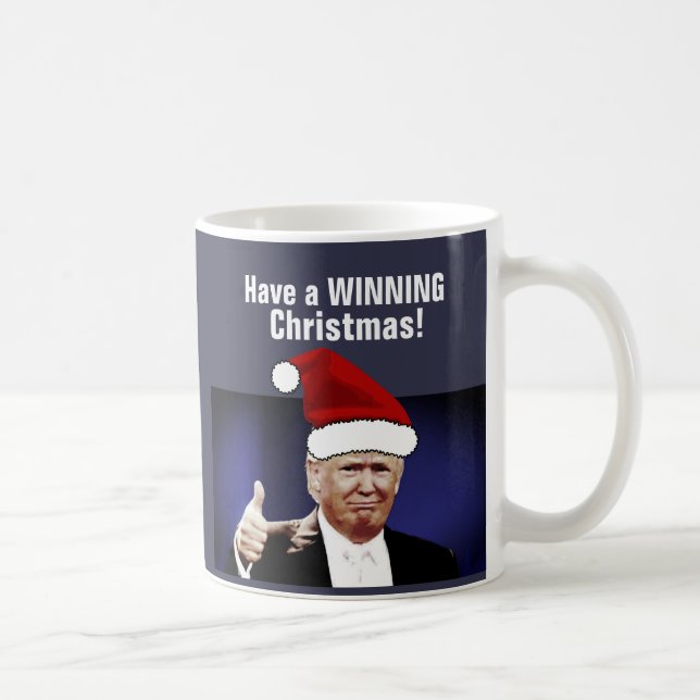 Donald Trump Christmas Coffee Mugs, WINNING Mug (Right)