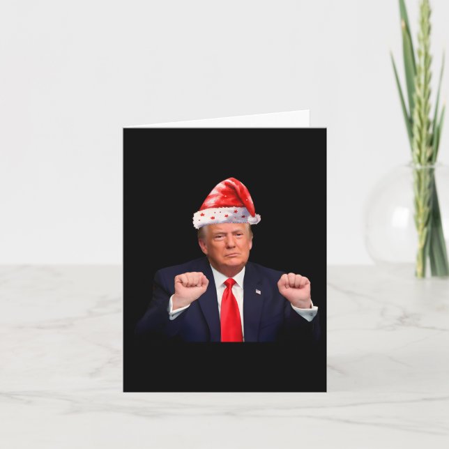 Donald Trump Christmas Funny President 47 Trump Sa Card (Front)