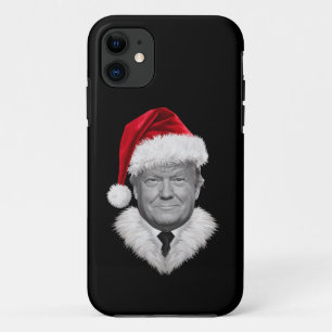 Donald Trump Christmas Funny Santa Hat Gift  iPhone 11 Case