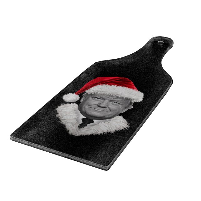 Donald Trump Christmas Funny Santa Hat Gift  Cutting Board (Corner)