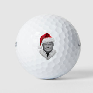 Donald Trump Christmas Funny Santa Hat Gift  Golf Balls