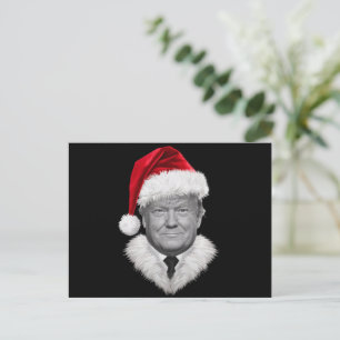 Donald Trump Christmas Funny Santa Hat Gift  Holiday Postcard