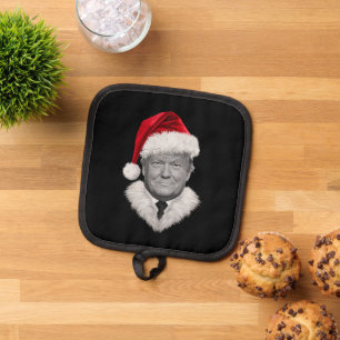 Donald Trump Christmas Funny Santa Hat Gift  Pot Holder